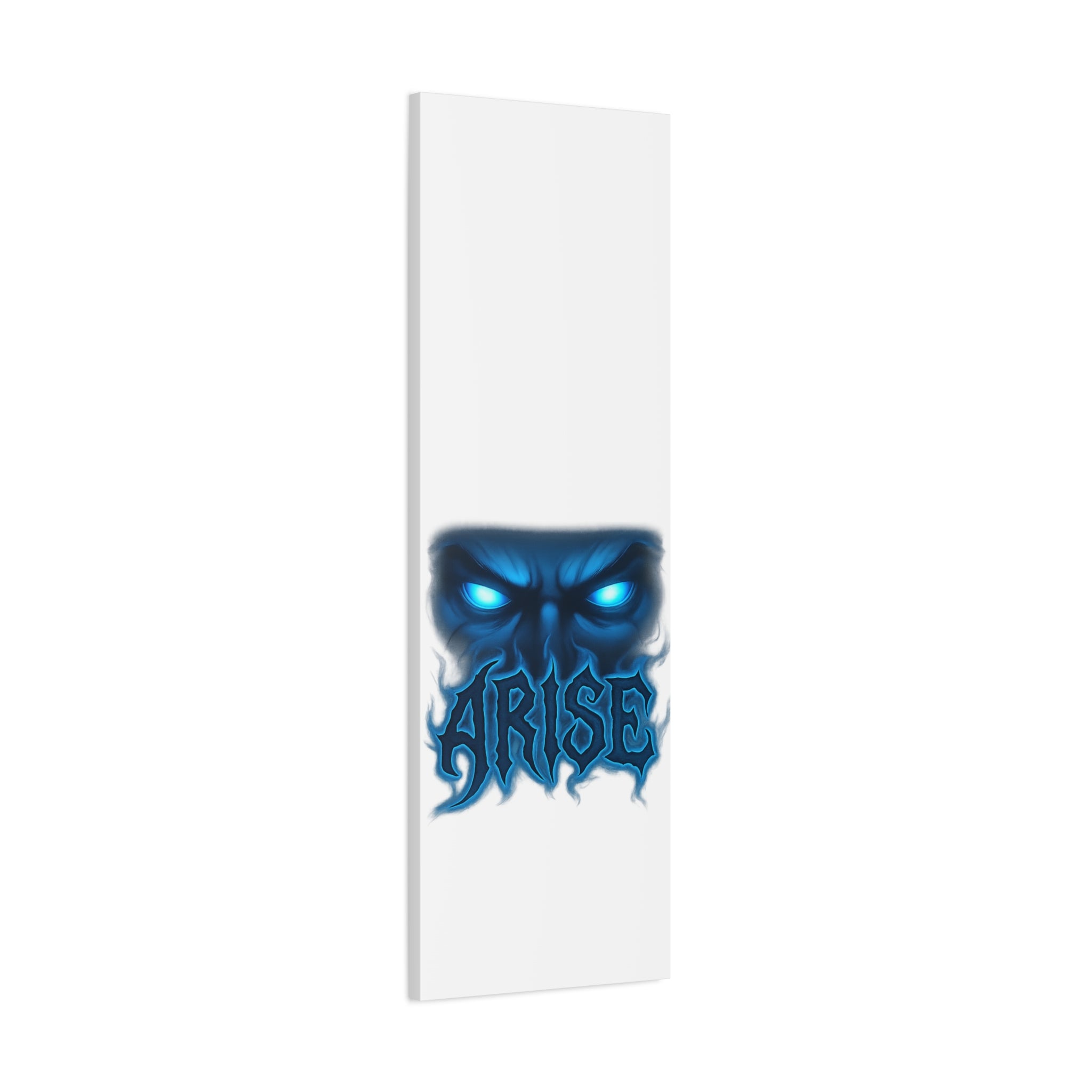 Arise Blue Demon Canvas Wall Art — Matte Stretched Horror Poster