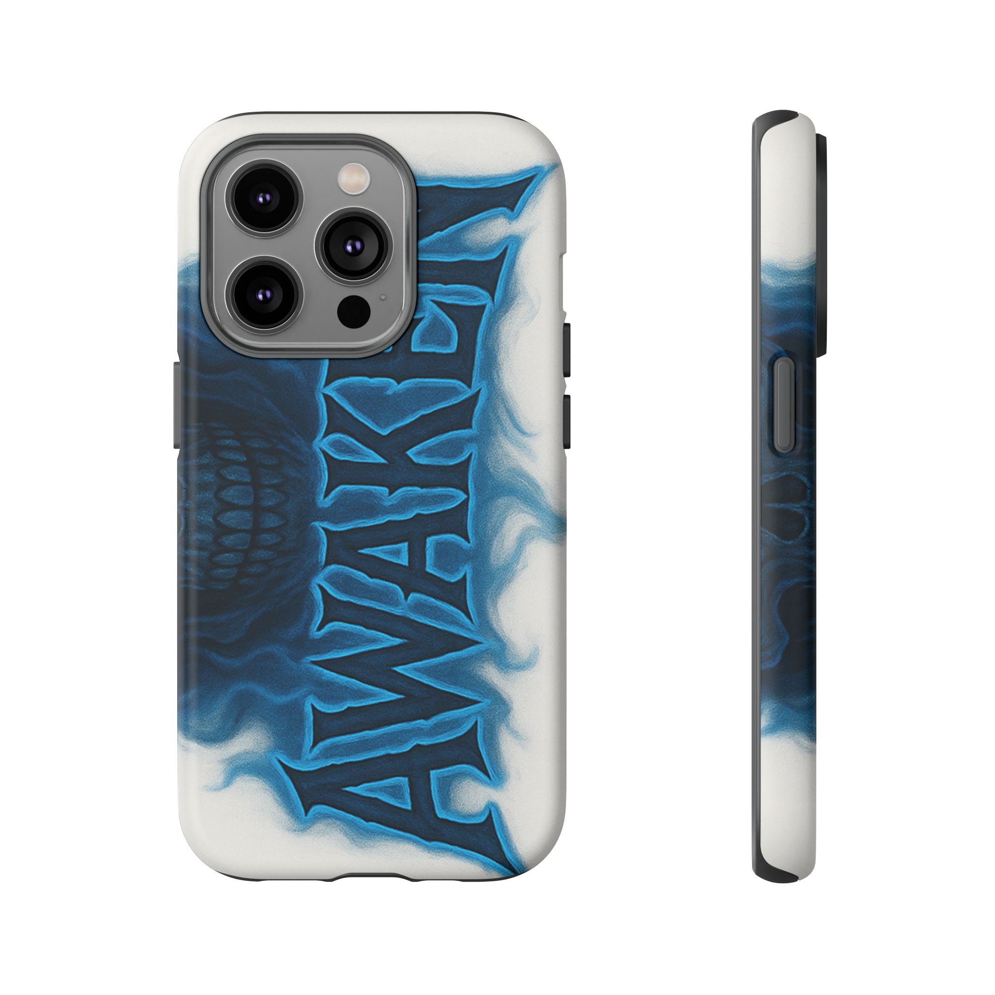 Awaken Skull Blue Flame Phone Case