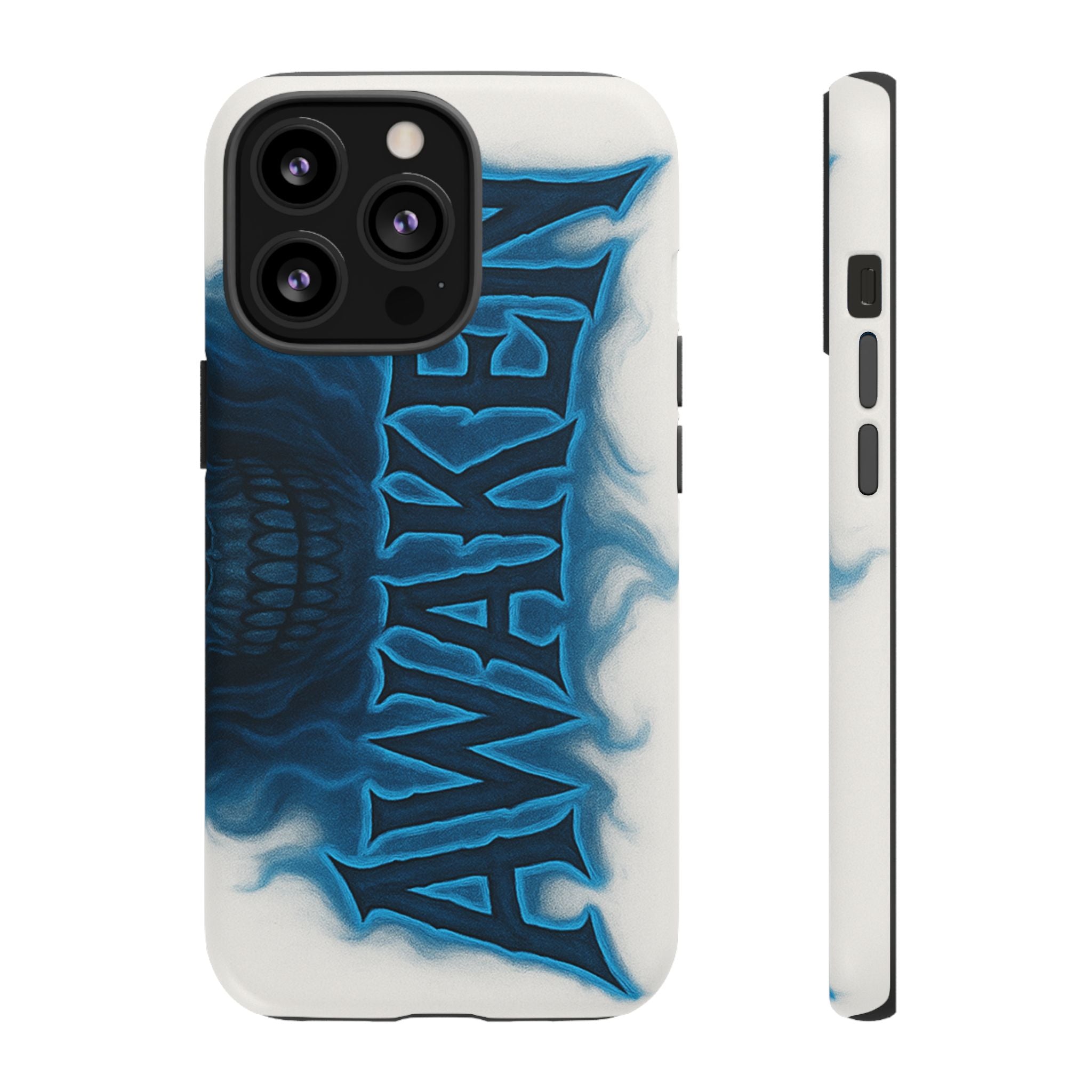 Awaken Skull Blue Flame Phone Case