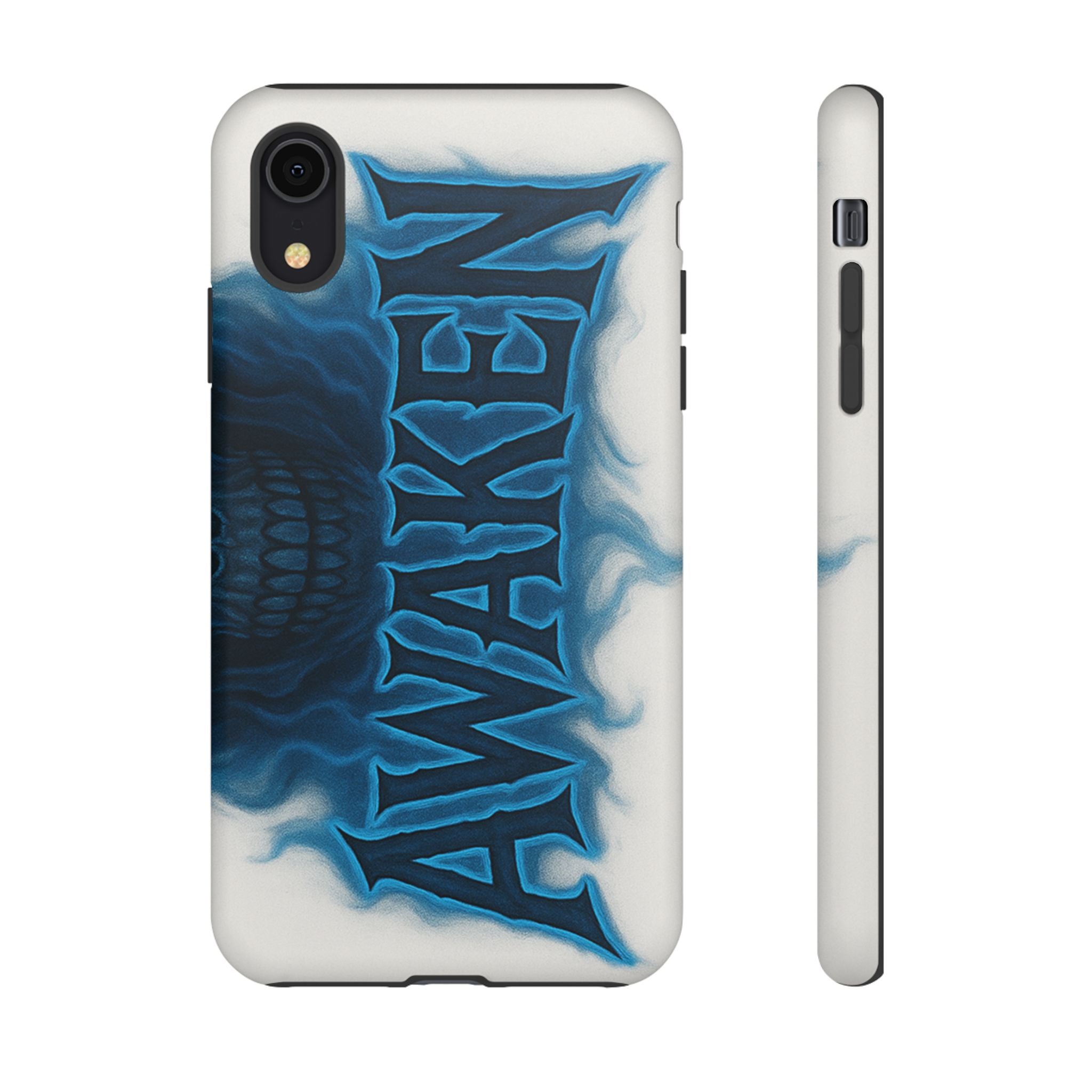 Awaken Skull Blue Flame Phone Case
