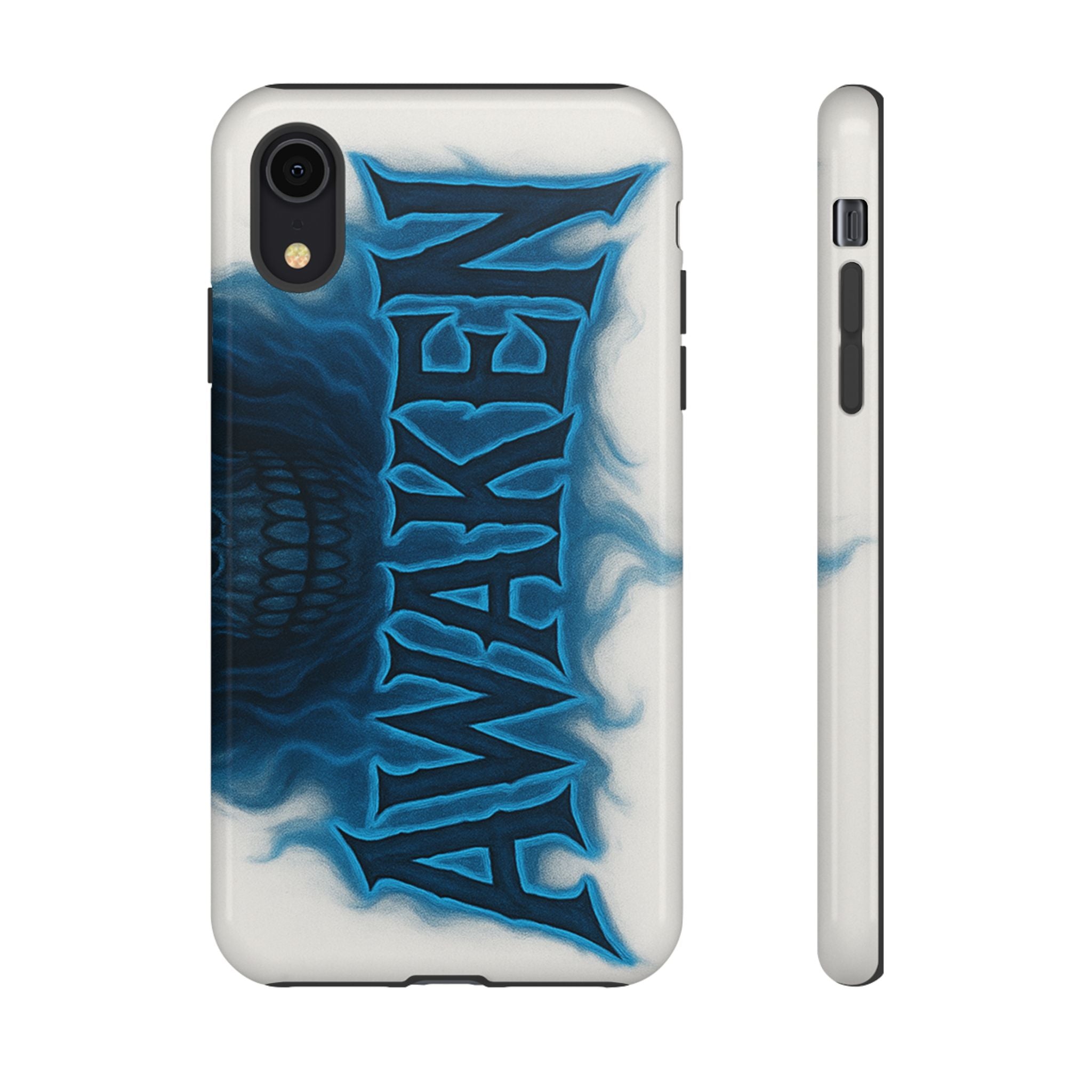 Awaken Skull Blue Flame Phone Case