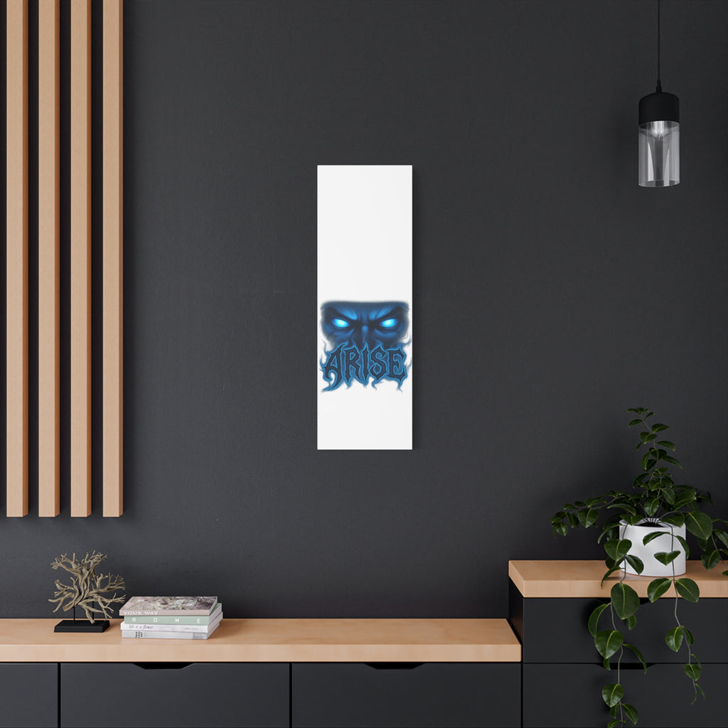 Arise Blue Demon Canvas Wall Art — Matte Stretched Horror Poster