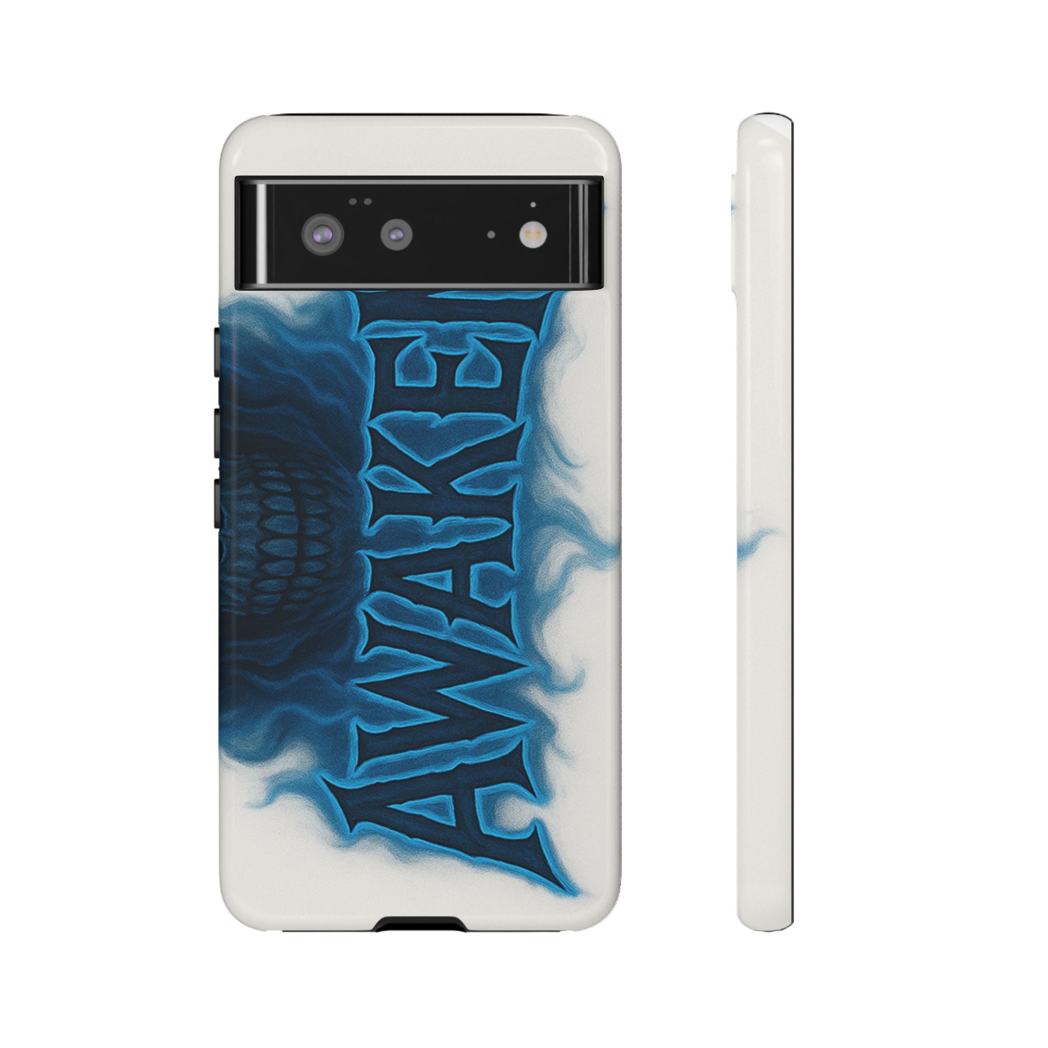 Awaken Skull Blue Flame Phone Case