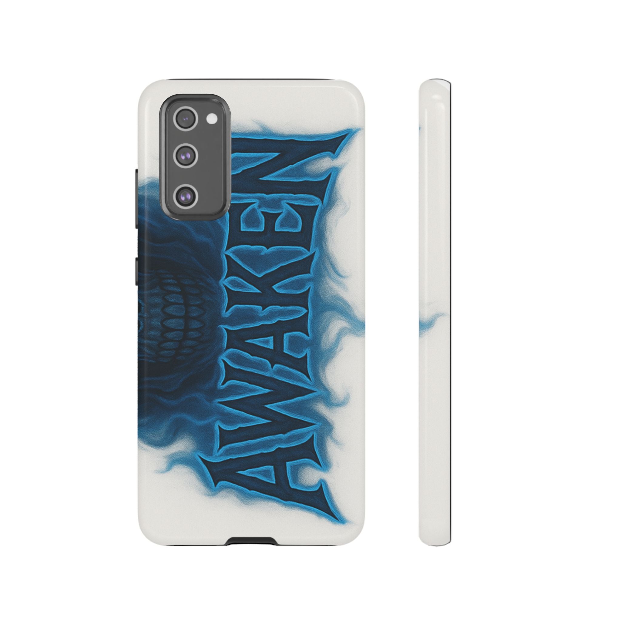Awaken Skull Blue Flame Phone Case