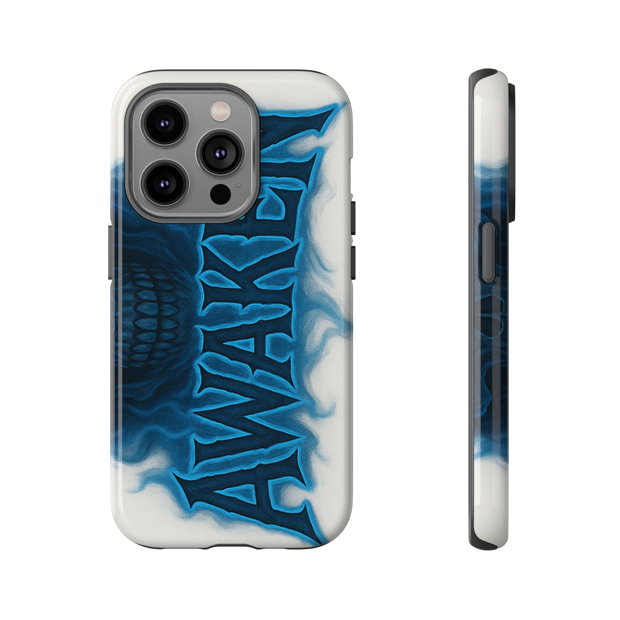 Awaken Skull Blue Flame Phone Case