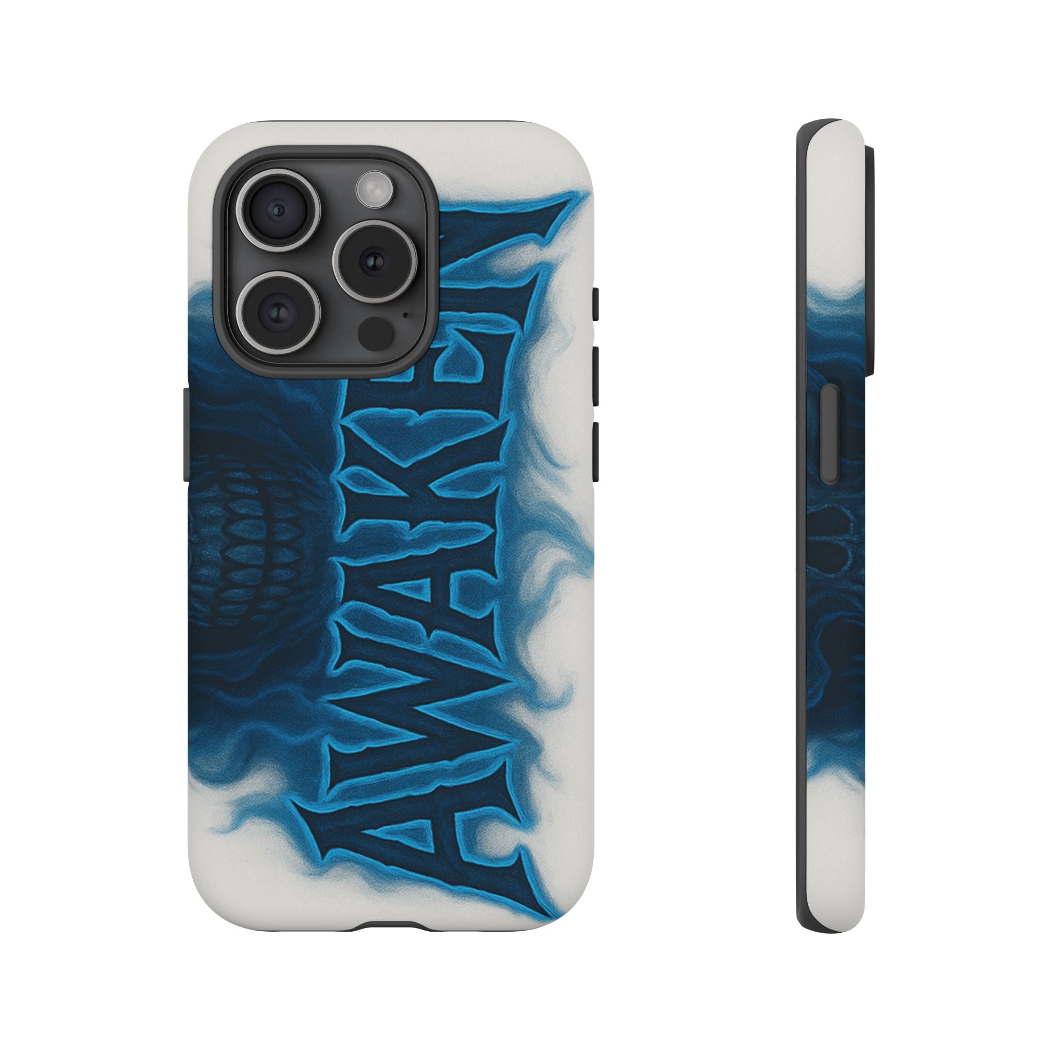 Awaken Skull Blue Flame Phone Case