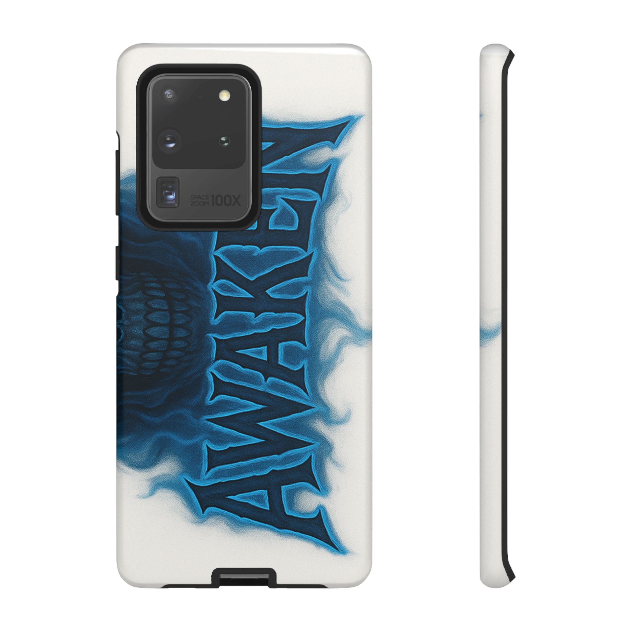 Awaken Skull Blue Flame Phone Case