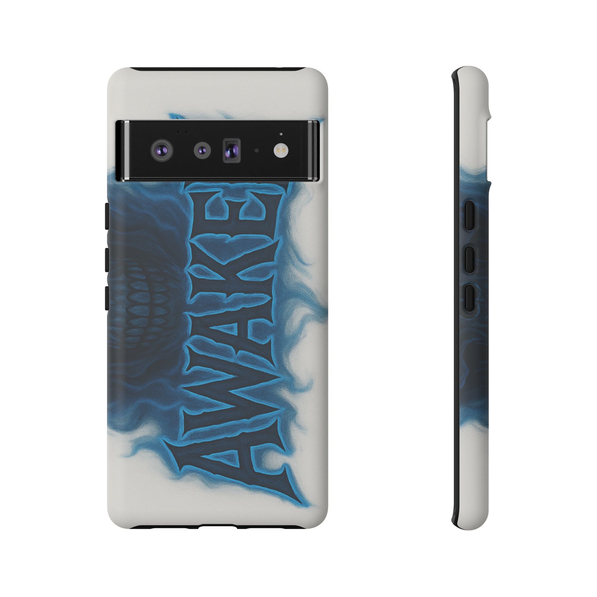 Awaken Skull Blue Flame Phone Case